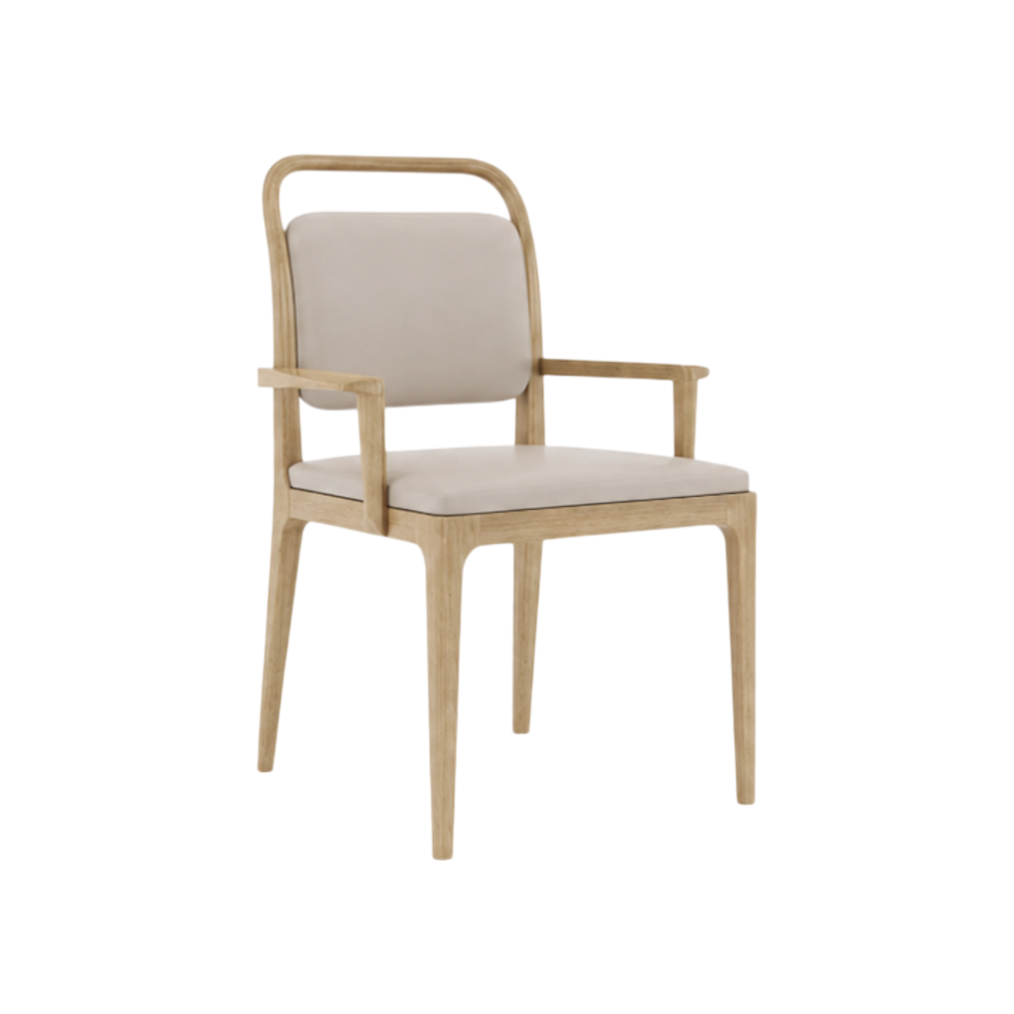 Bennett Dining Chair – Natural Oak / Taupe