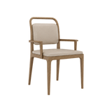 Bennett Dining Chair – Walnut Oak / Taupe