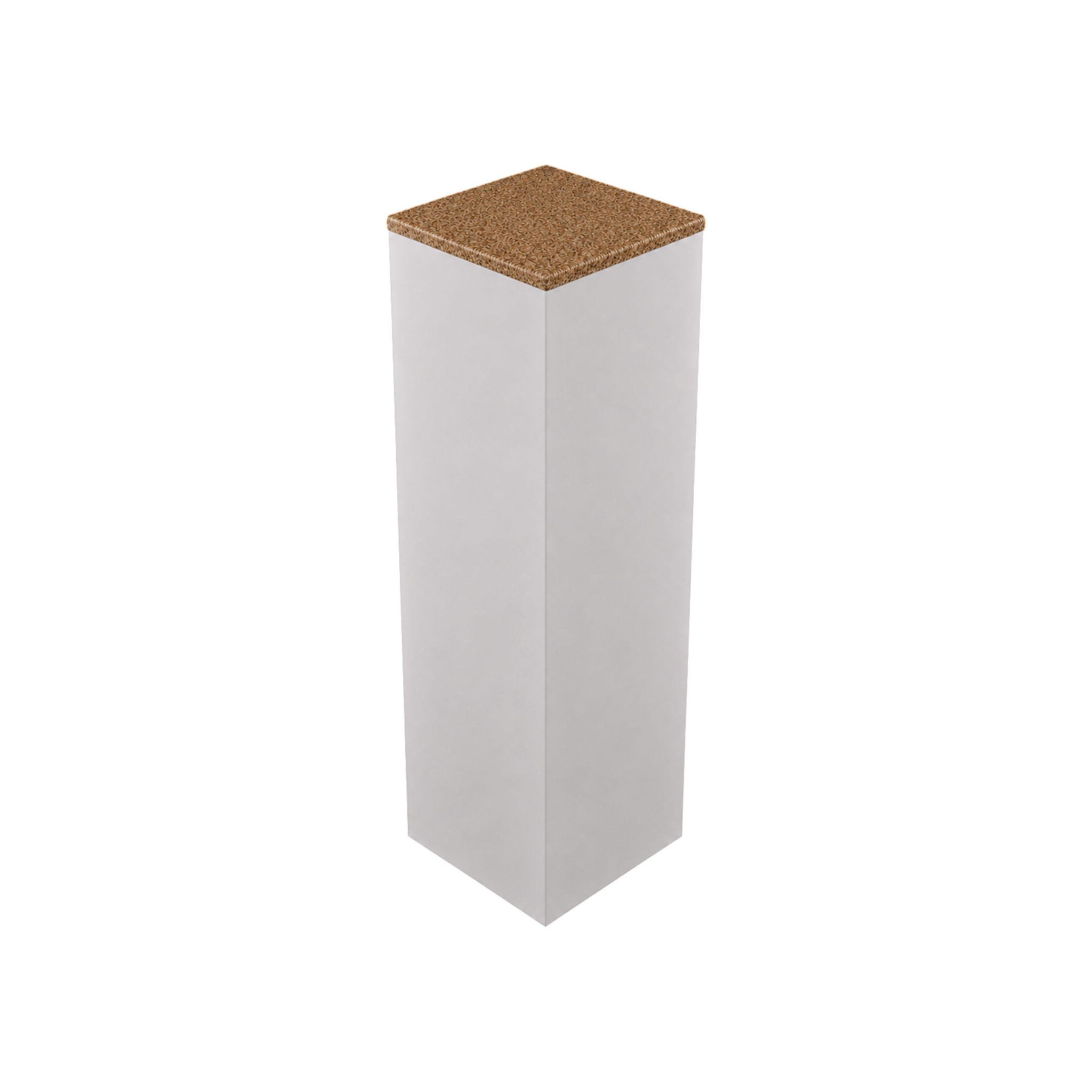 Box Plinth 400 – H1000 – White / Grano Natural