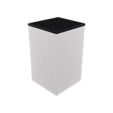 Box Plinth 400 – H500 – White / Replene Black