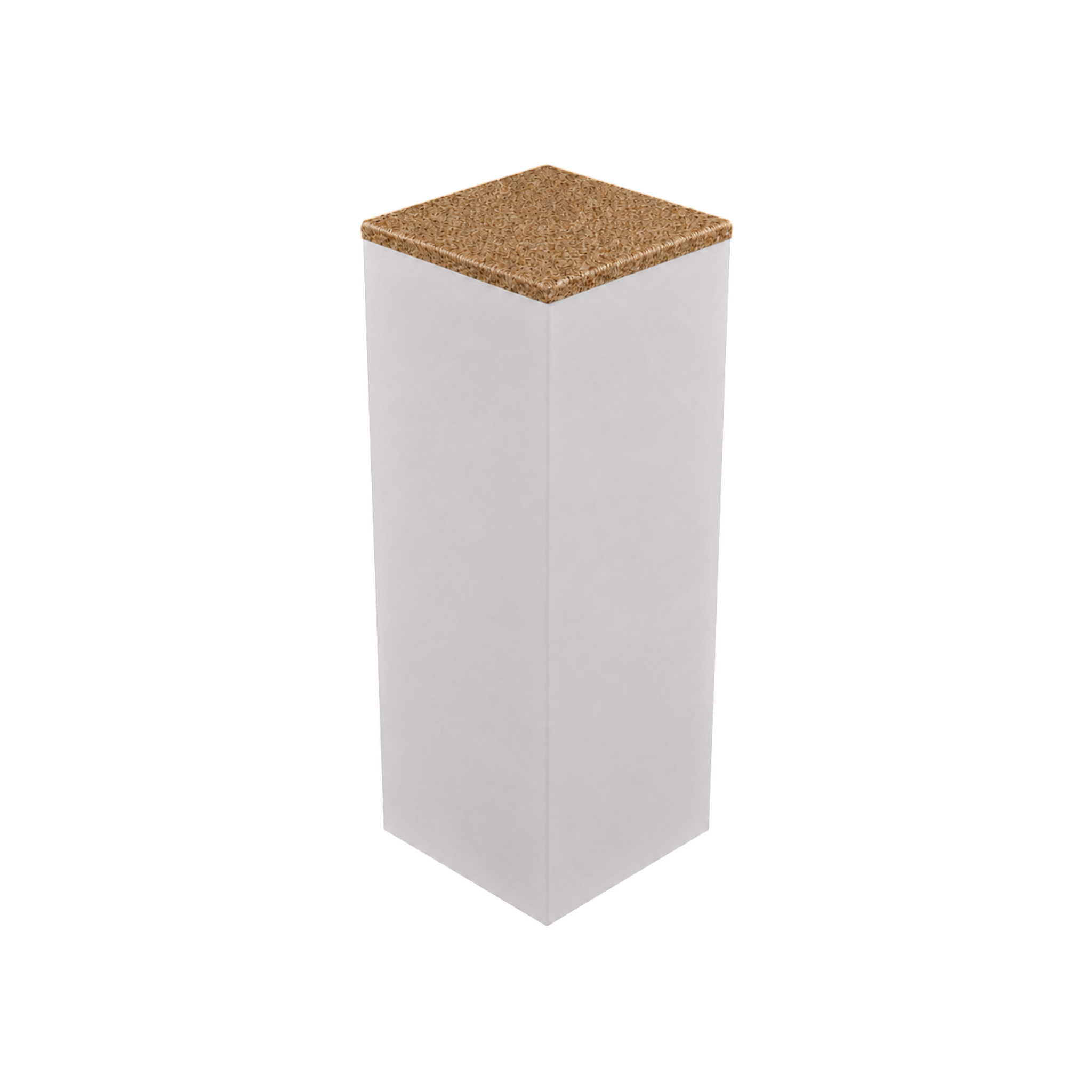 Box Plinth 400 – H750 – White / Grano Natural