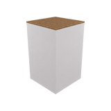 Box Plinth 600 – H1000 – White / Grano Natural