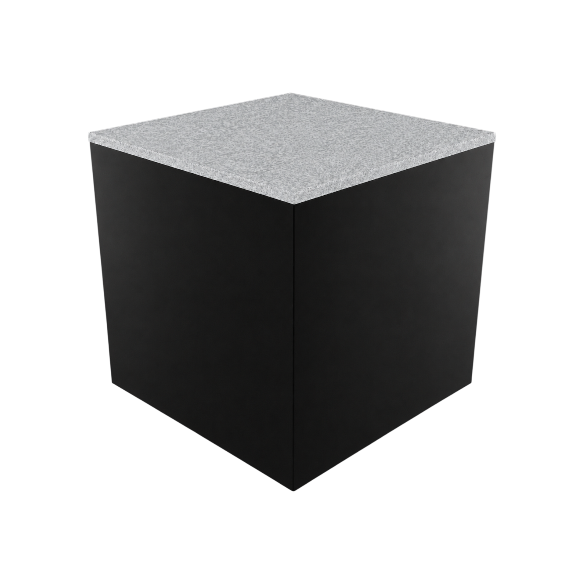 Box Plinth 600 – H500 – Black / Replene White
