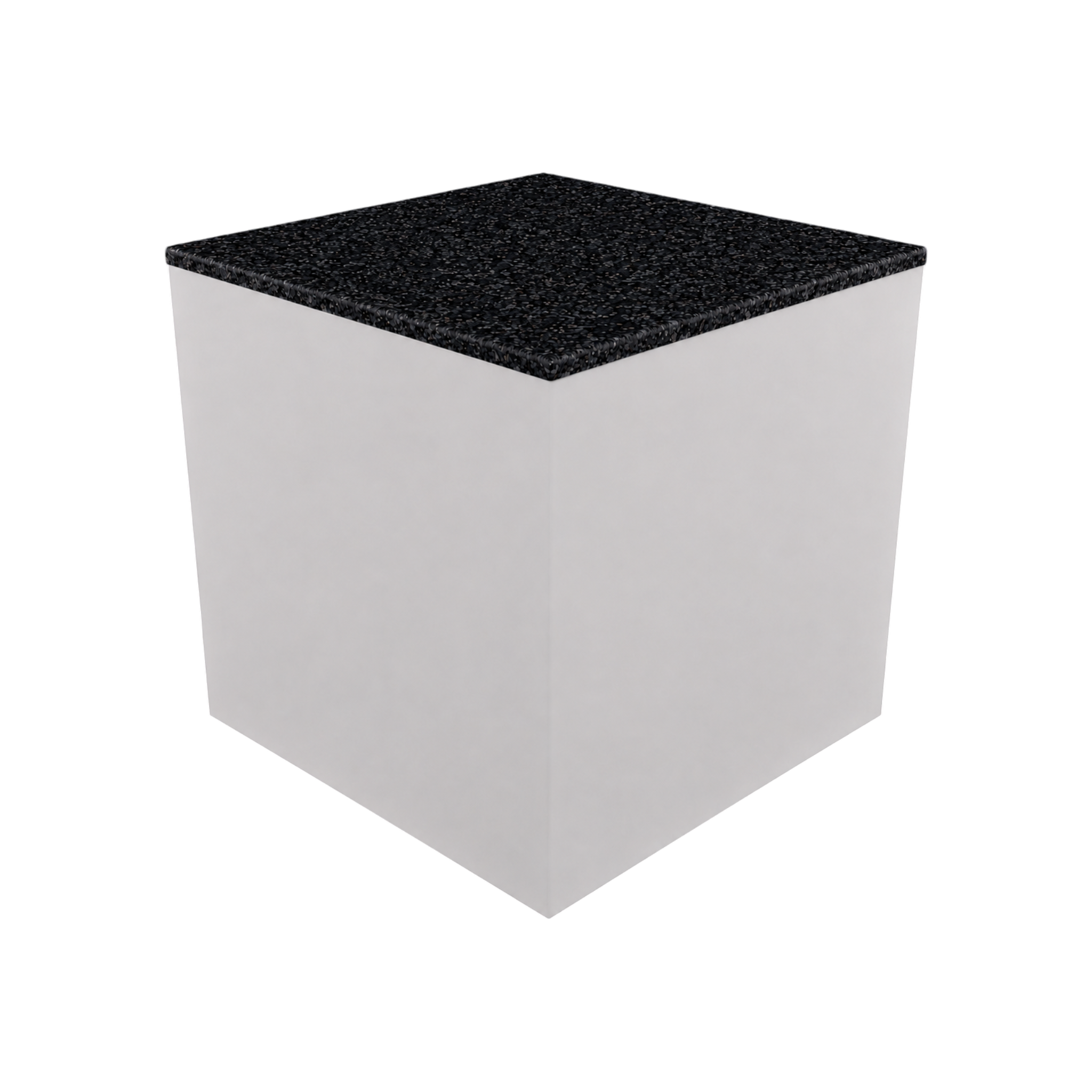 Box Plinth 600 – H500 – White / Replene Black