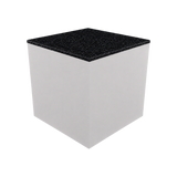 Box Plinth 600 – H500 – White / Replene Black