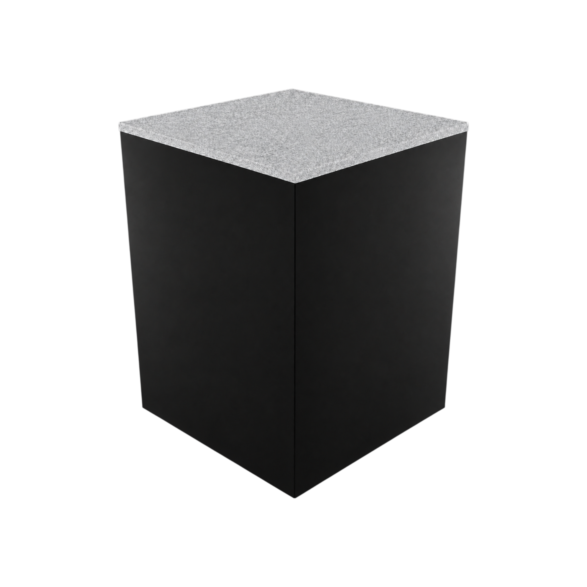 Box Plinth 600 – H750 – Black / Replene White