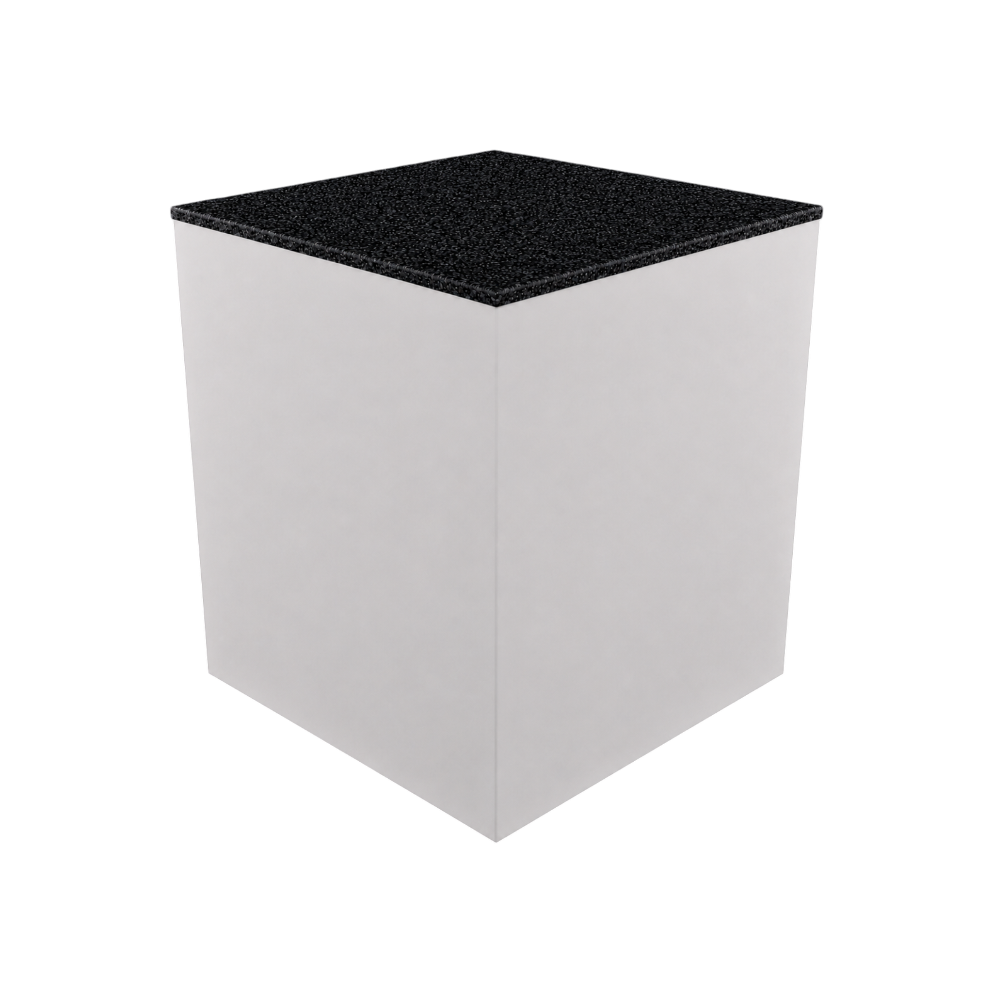 Box Plinth 600 – H750 – White / Replene Black