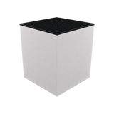 Box Plinth 600 – H750 – White / Replene Black