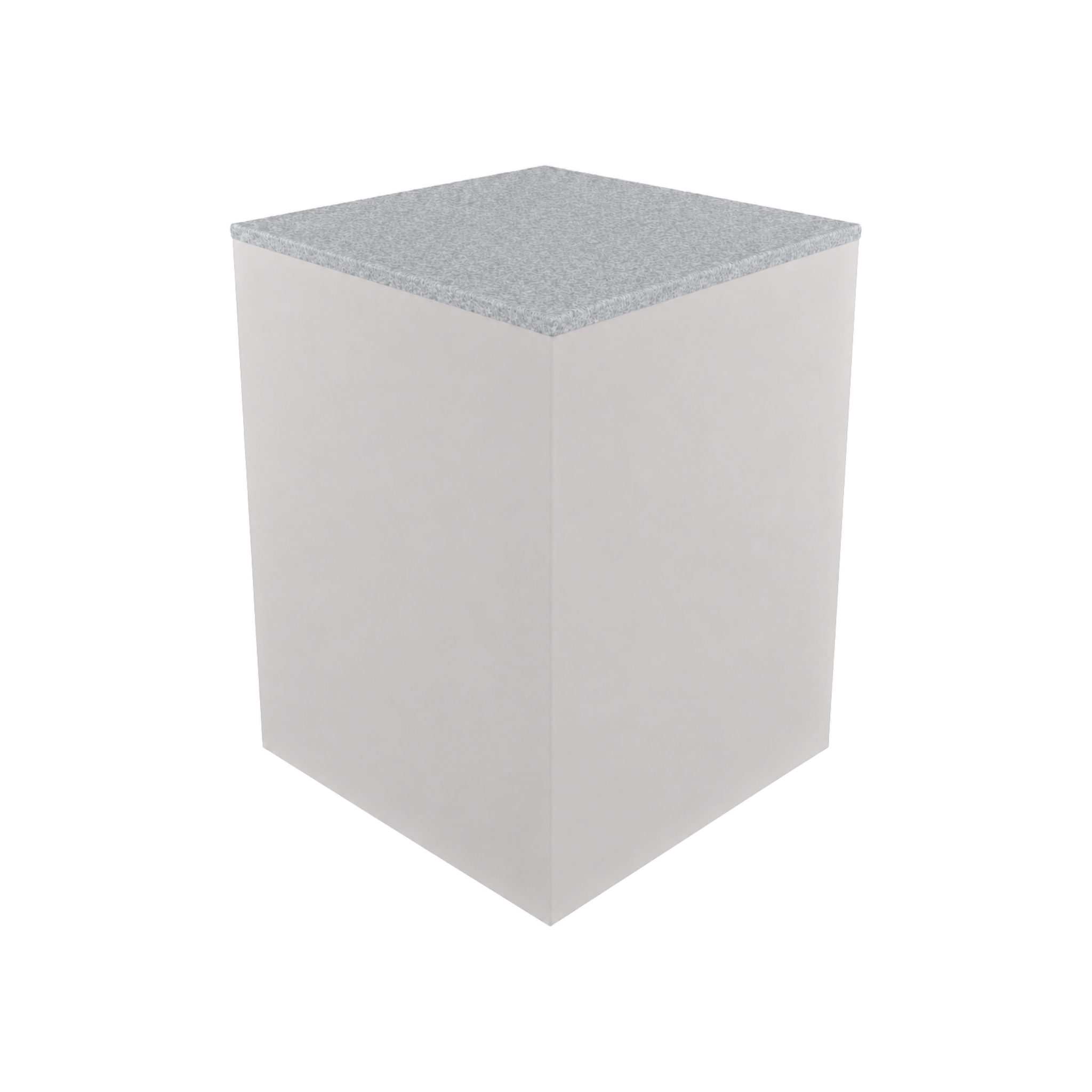 Box Plinth 600 – H750 – White / Replene White