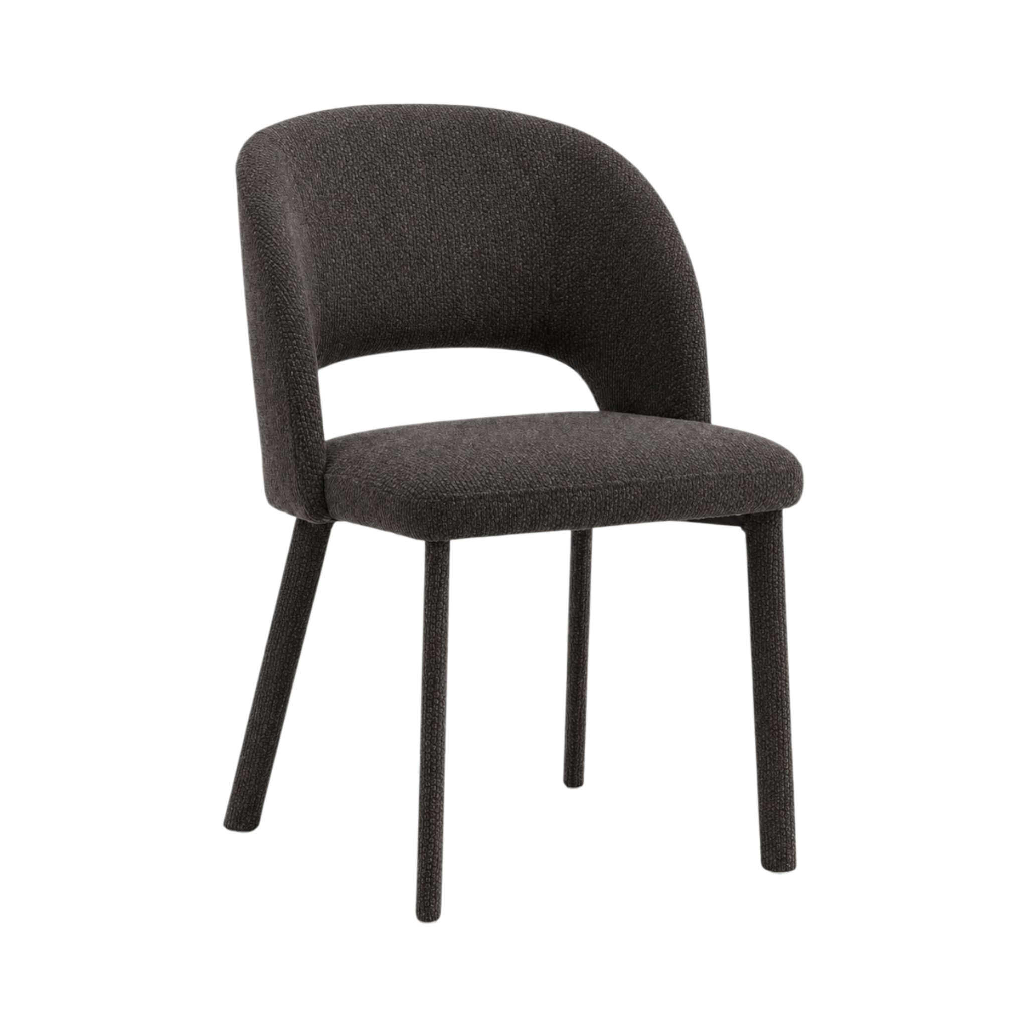 Carmen Upholstered Armchair – Charcoal