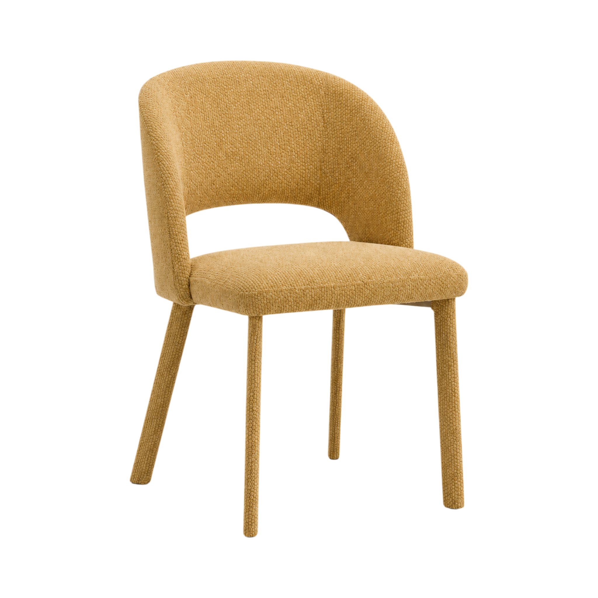 Carmen Upholstered Armchair – Mustard