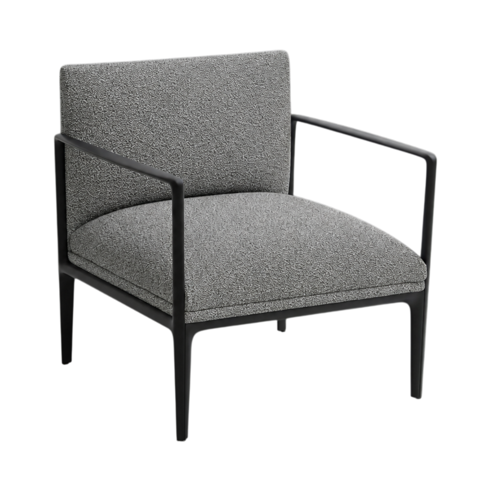 Carter Armchair (Straight Arm) – Grey