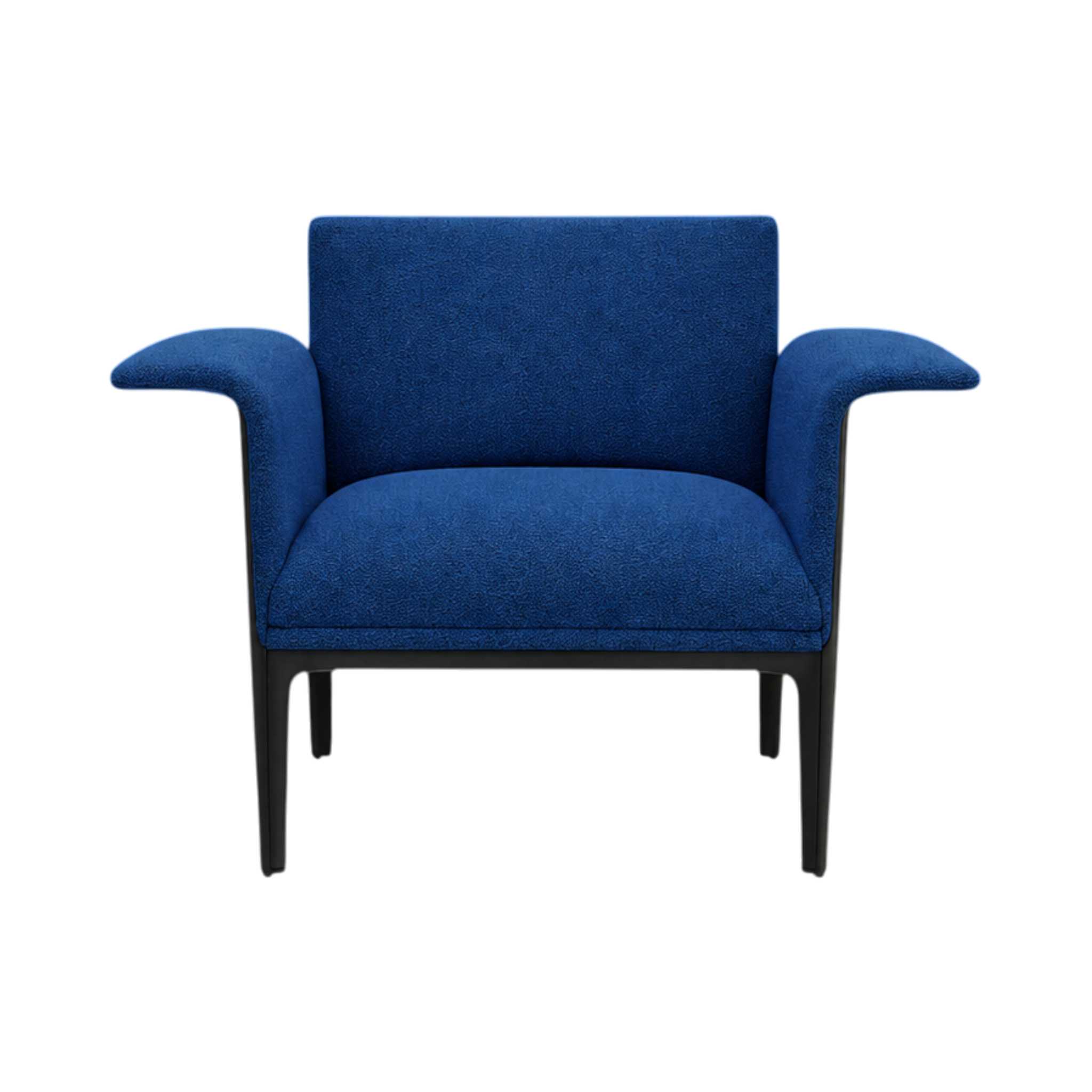 Carter Armchair (Curved Arm) – Blue