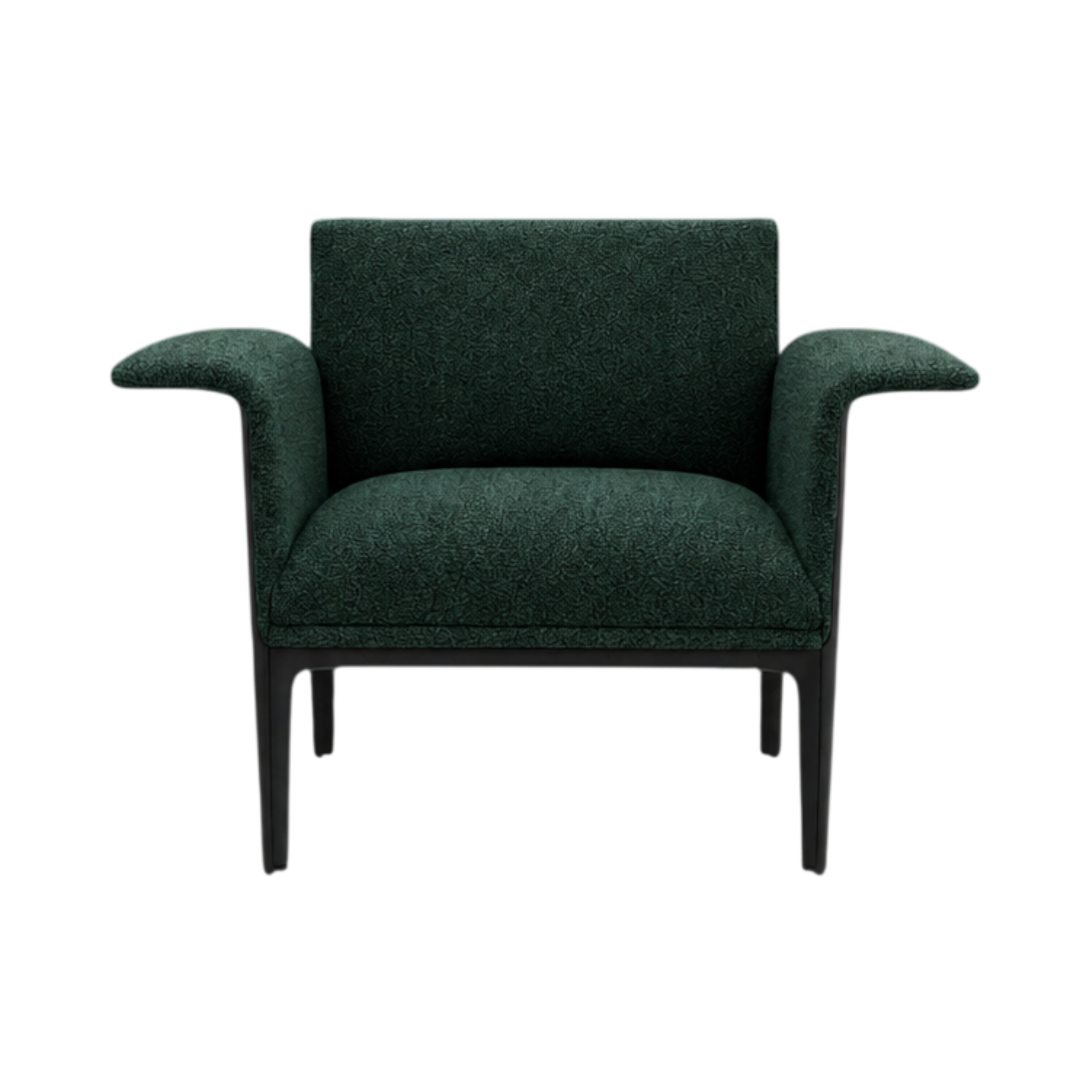 Carter Armchair (Curved Arm) – Green