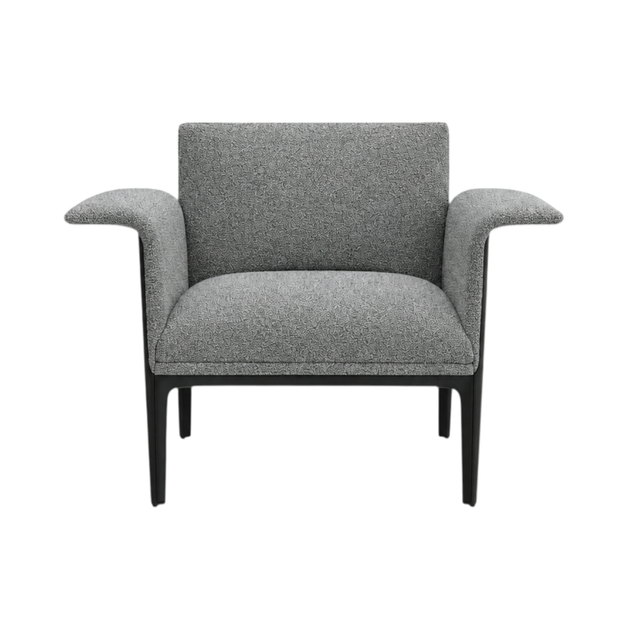 Carter Armchair (Curved Arm) – Grey