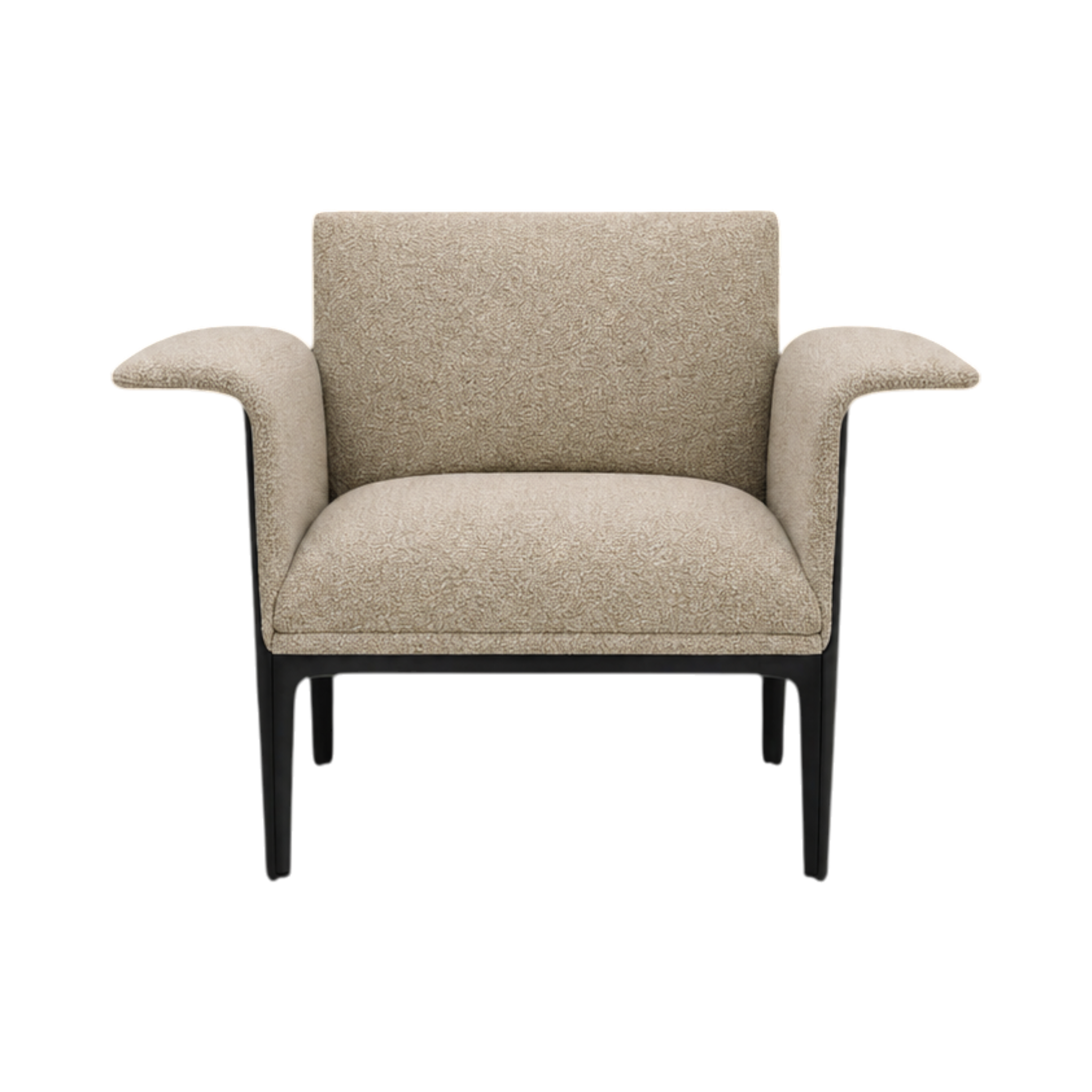 Carter Armchair (Curved Arm) – Oat