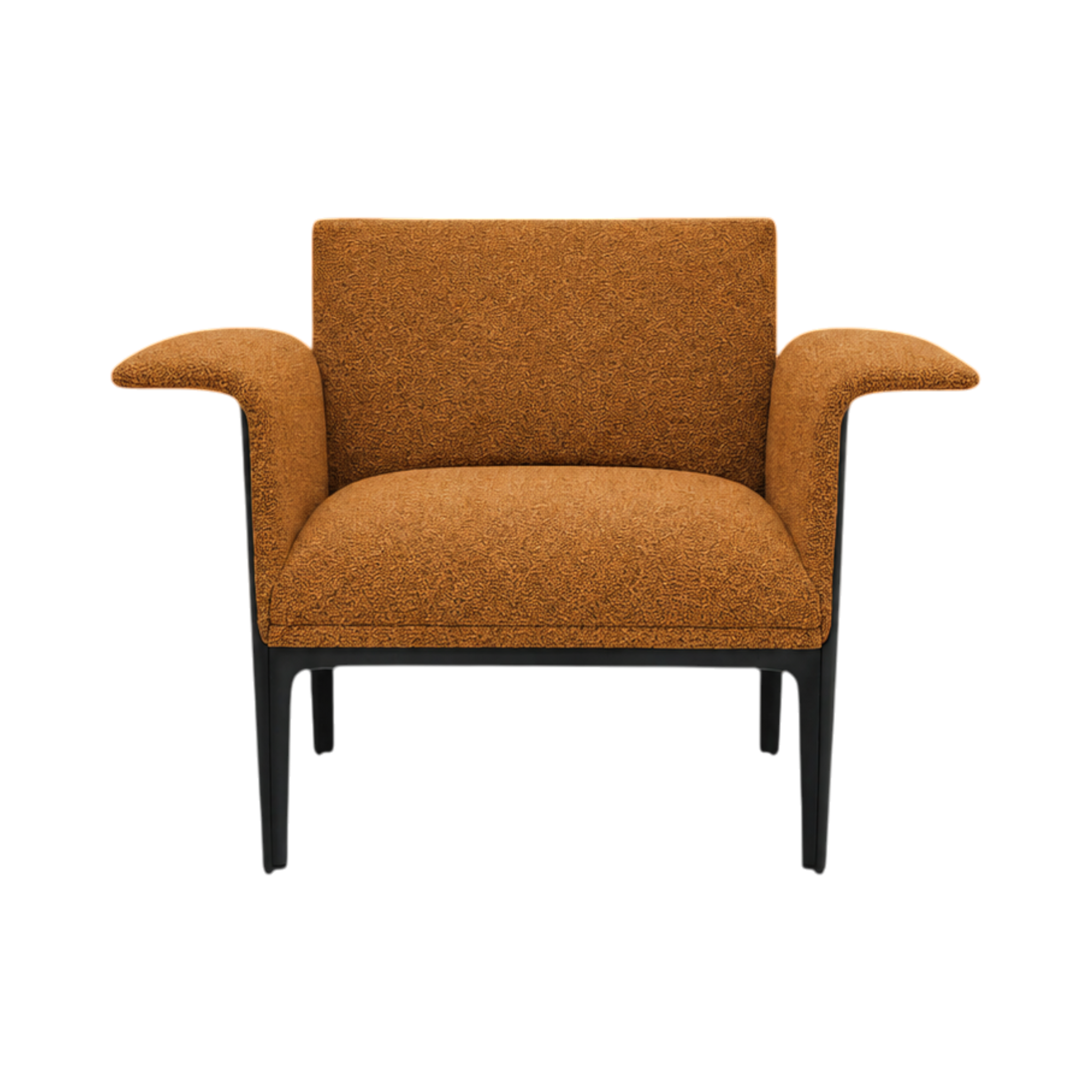 Carter Armchair (Curved Arm) – Orange