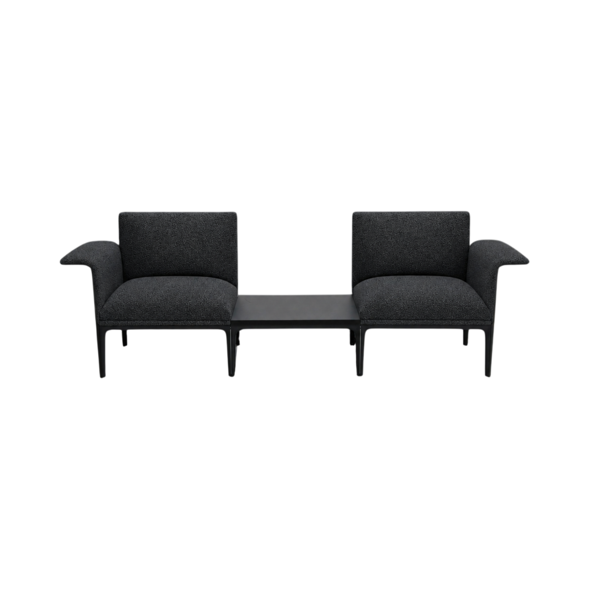 Carter Right Curved Arm – Charcoal
