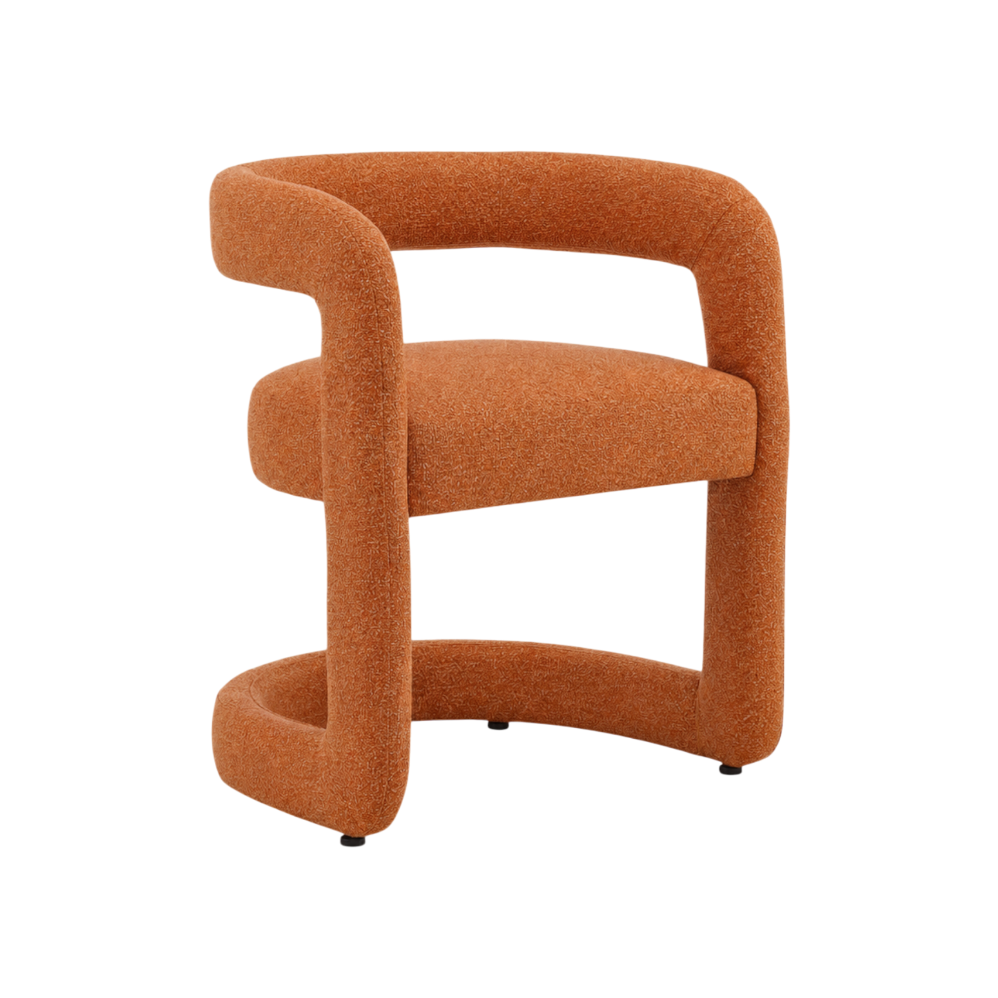 Chloe Upholstered Dining Chair – Terracotta