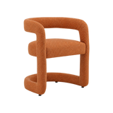 Chloe Upholstered Dining Chair – Terracotta