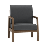 Clara Armchair – Walnut Oak / Charcoal