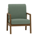 Clara Armchair – Walnut Oak / Sage