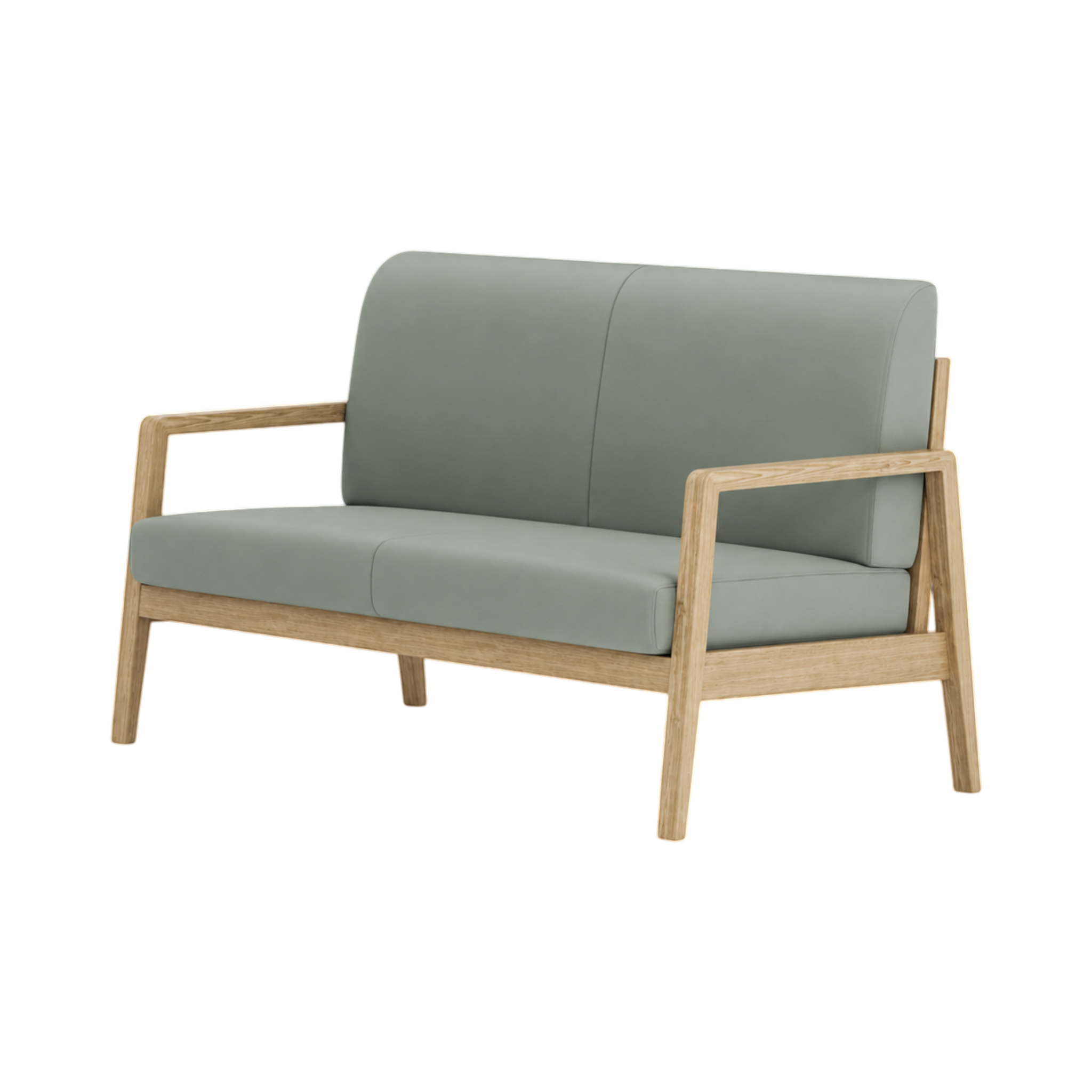 Clara Sofa – Natural Oak / Sage