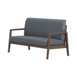 Clara Sofa – Walnut Oak / Blue