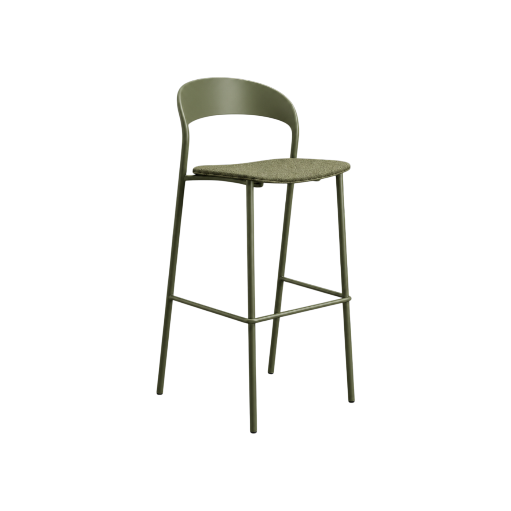 Coda Barstool Upholstered – Olive