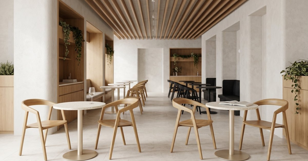 Solis Cafe Table – 60cm Round - Green Loop Global