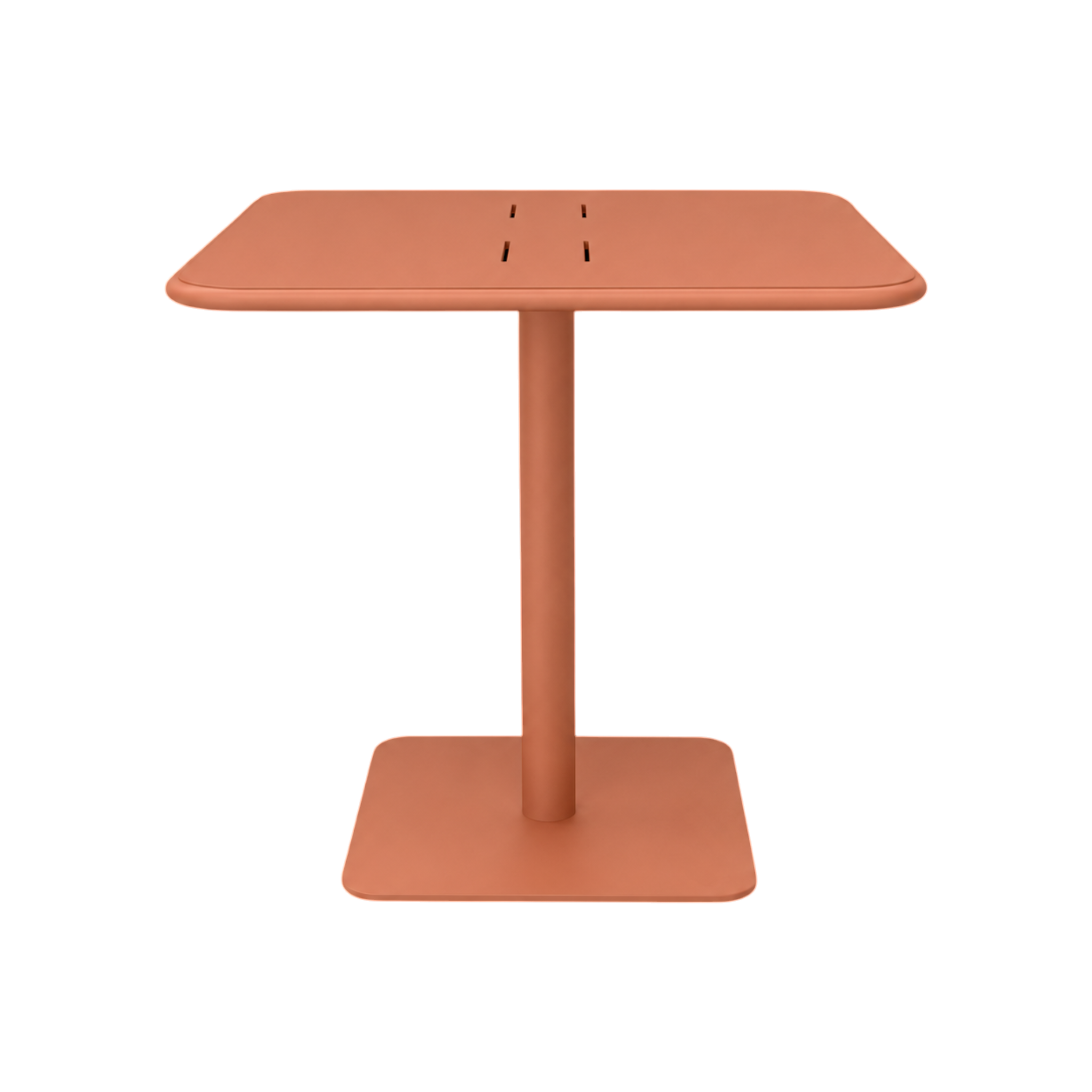 Drew Cafe Table Square (70×70) – Terracotta