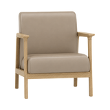 Elton Armchair – Natural Oak / Taupe