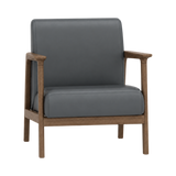 Elton Armchair – Walnut Oak / Charcoal