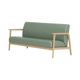 Elton Three Seater Sofa – Natural Oak / Sage