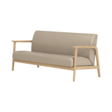 Elton Three Seater Sofa – Natural Oak / Taupe