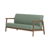 Elton Three Seater Sofa – Walnut Oak / Sage
