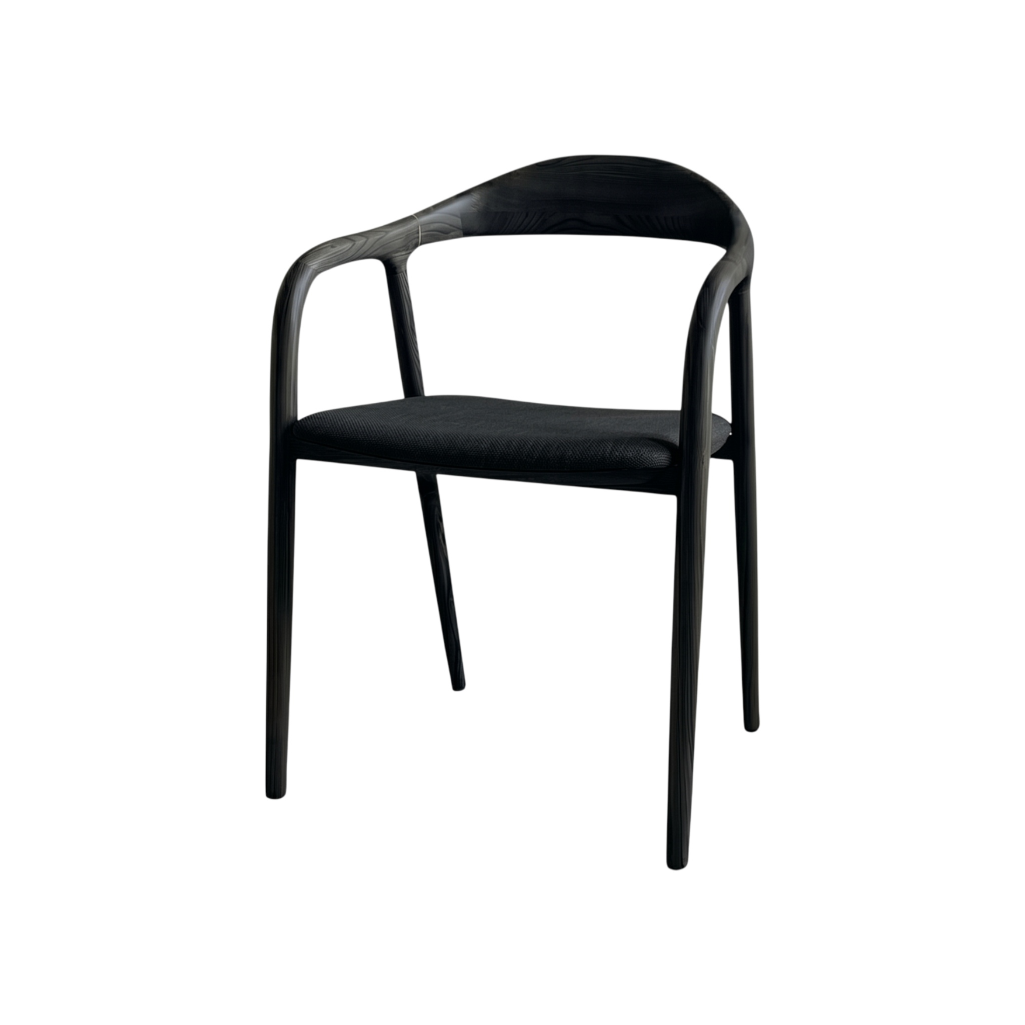 Evelyn Dining Chair – Upholstered – Black Oak