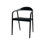 Evelyn Dining Chair – Upholstered – Black Oak