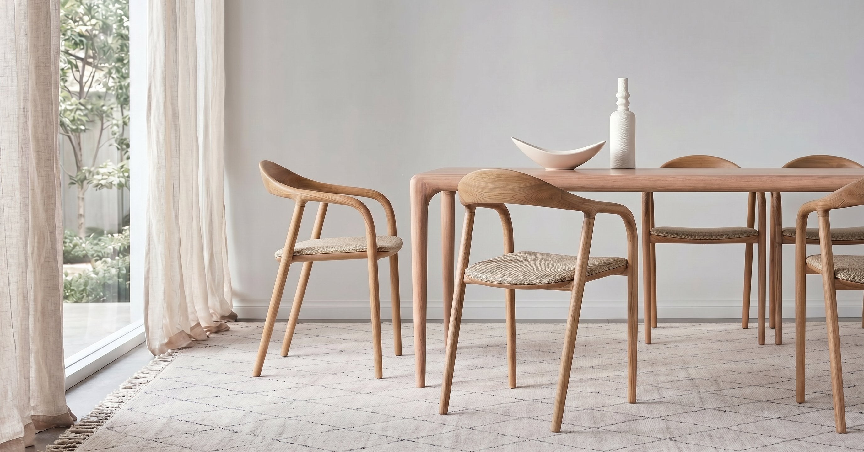 Evelyn Dining Chair – Upholstered in-situ scene - Green Loop Global