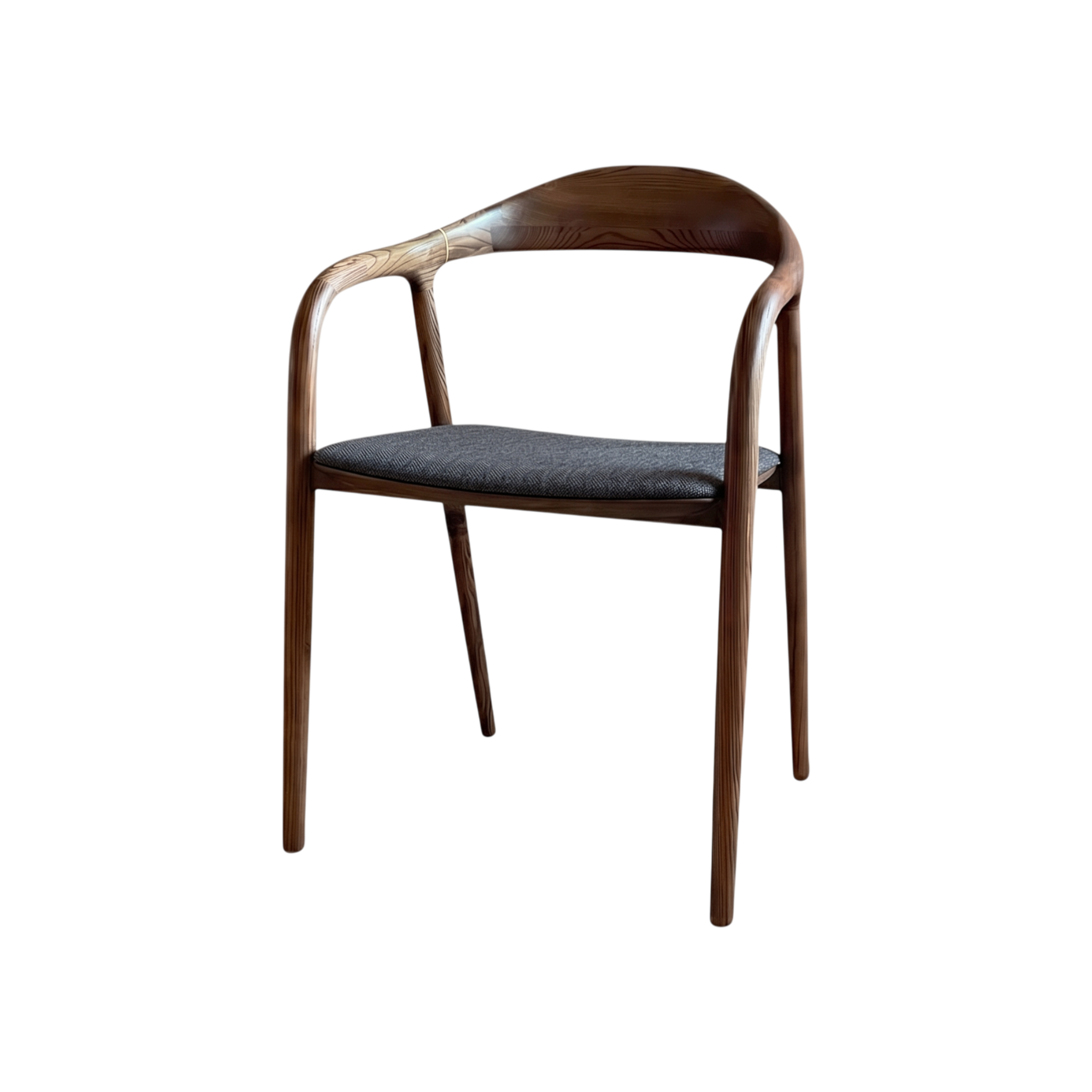 Evelyn Dining Chair – Upholstered – Walnut Oak