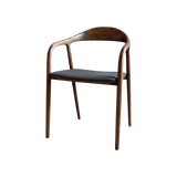 Evelyn Dining Chair – Upholstered – Walnut Oak