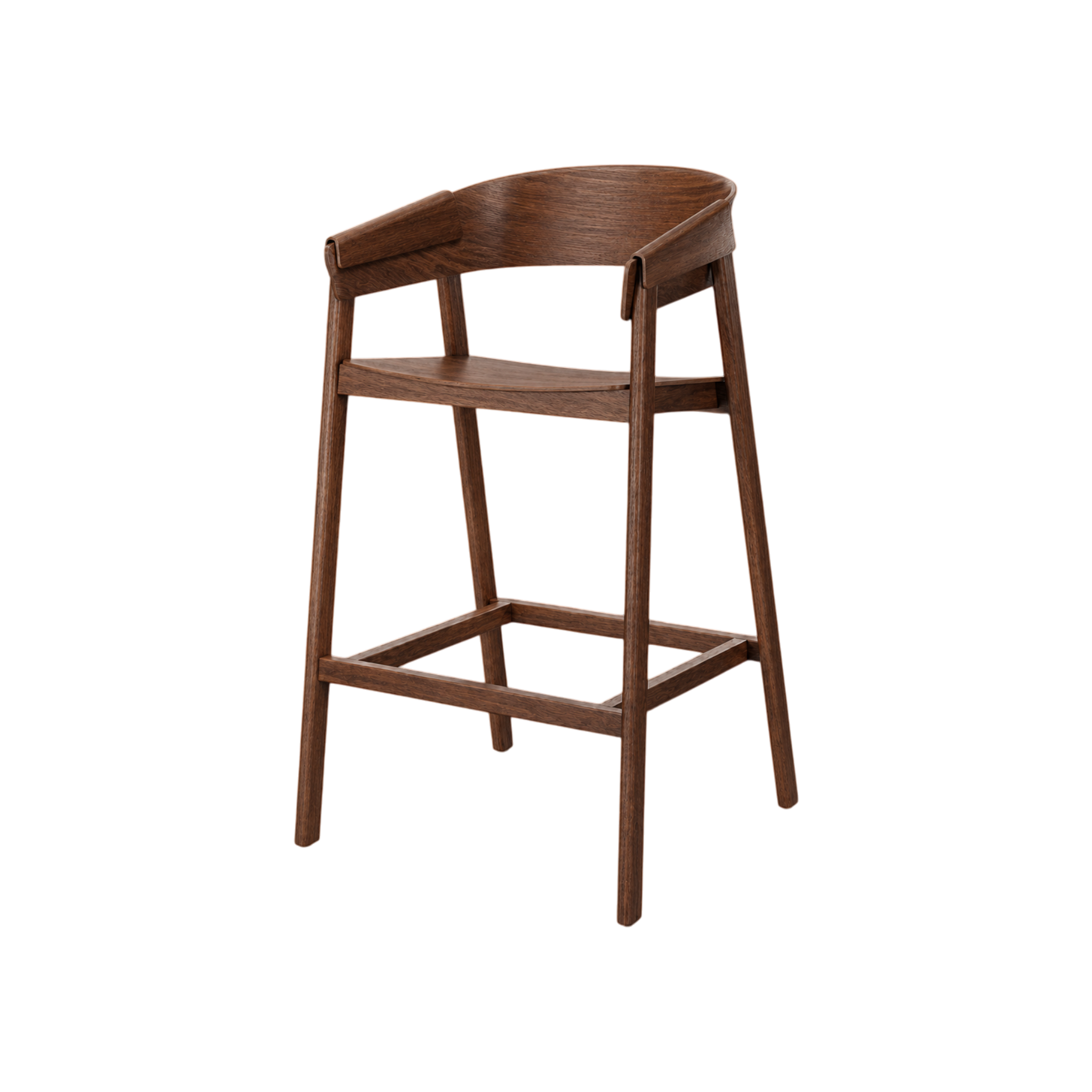 Finley Barstool – Walnut Oak