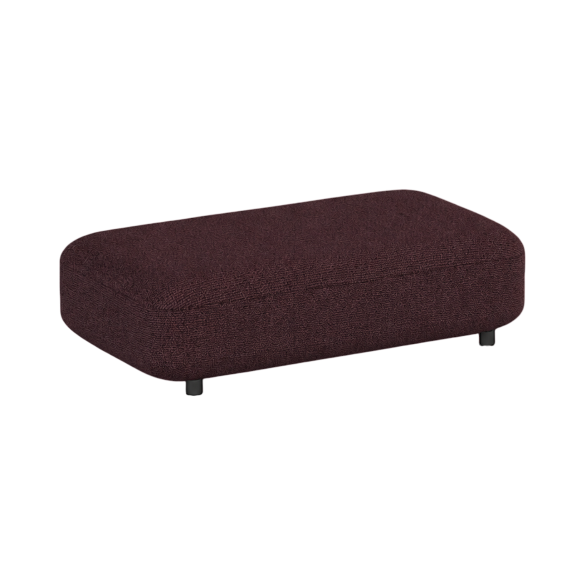 Heston Block Ottoman – Burgundy