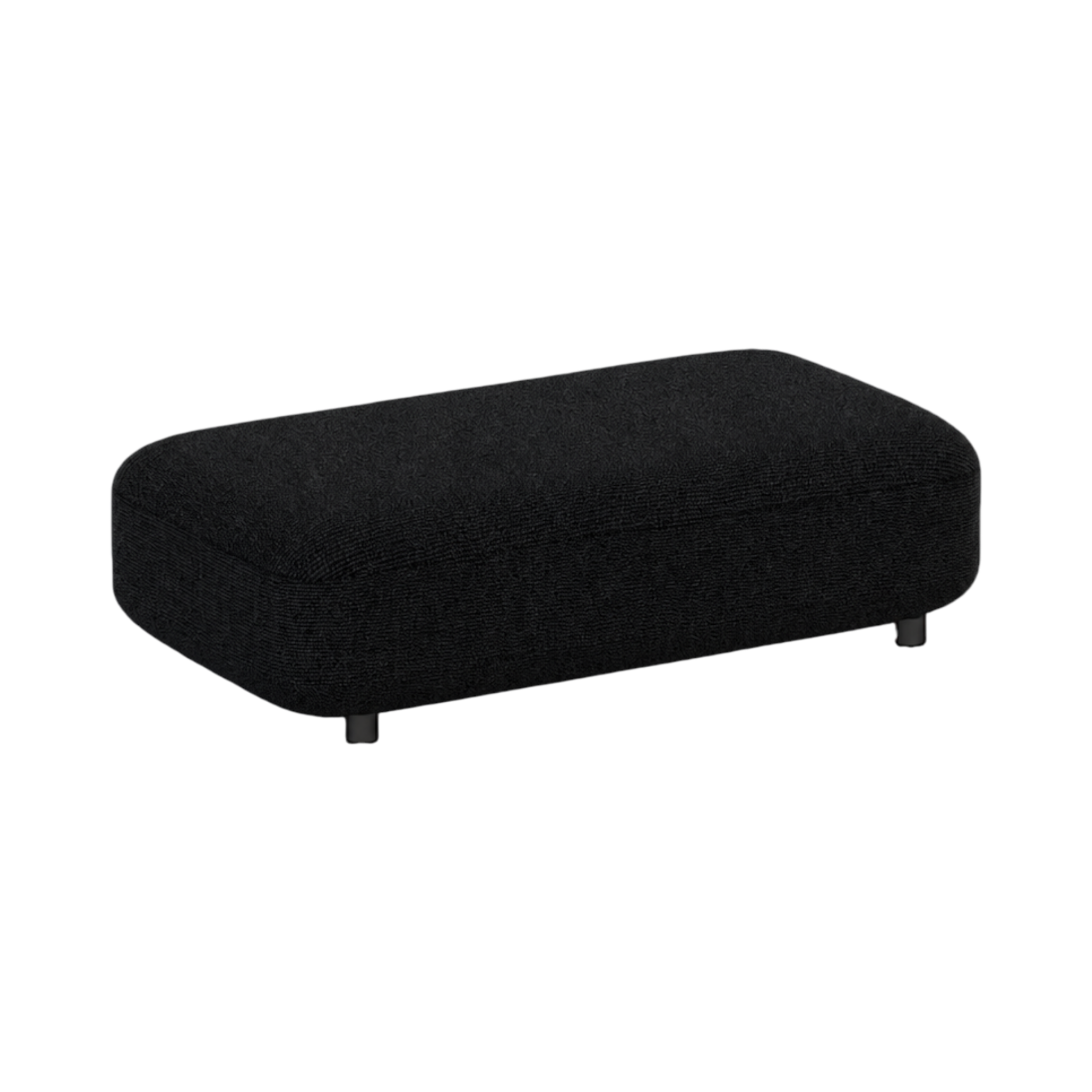 Heston Block Ottoman – Charcoal