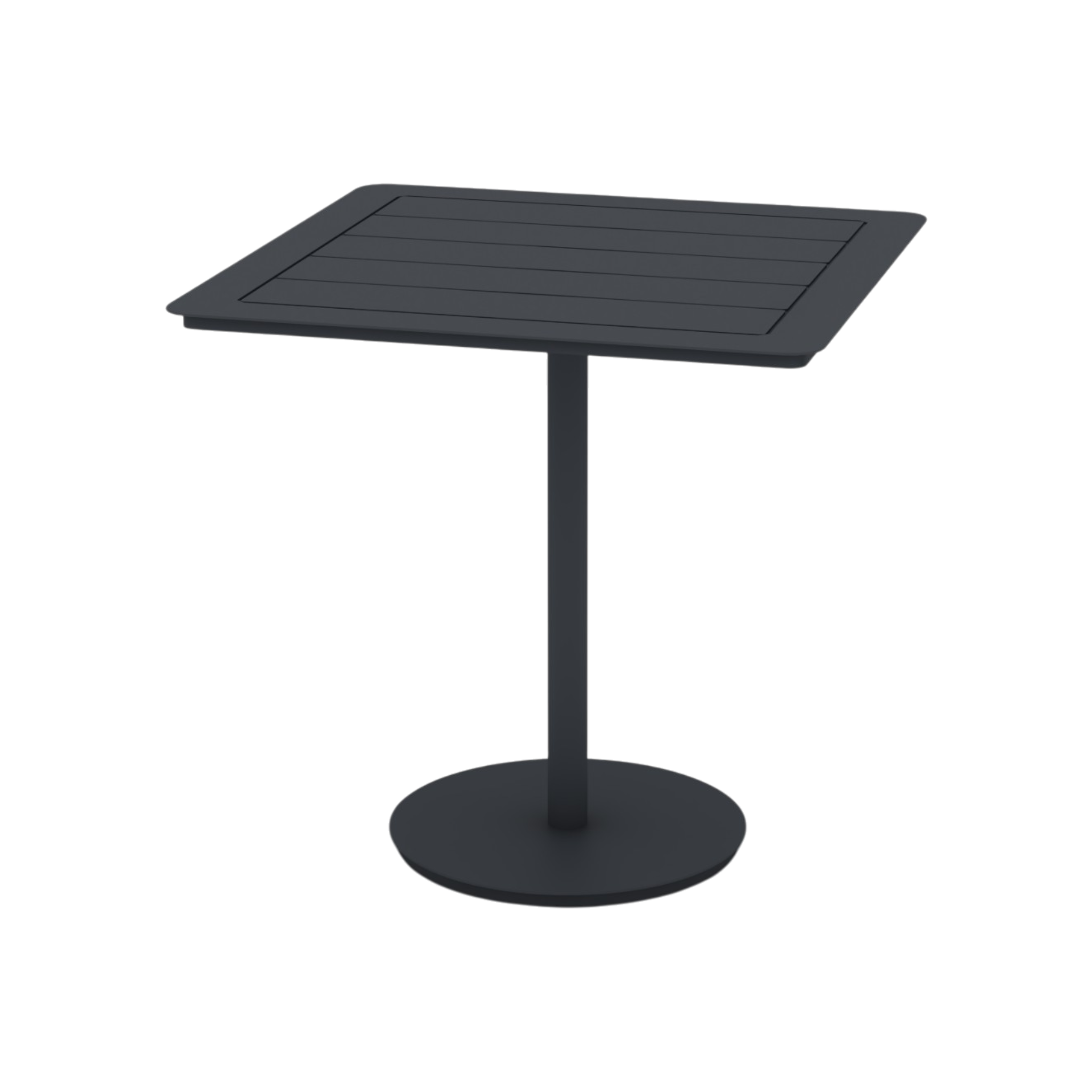 Hudson Cafe Table Square Stem – Black