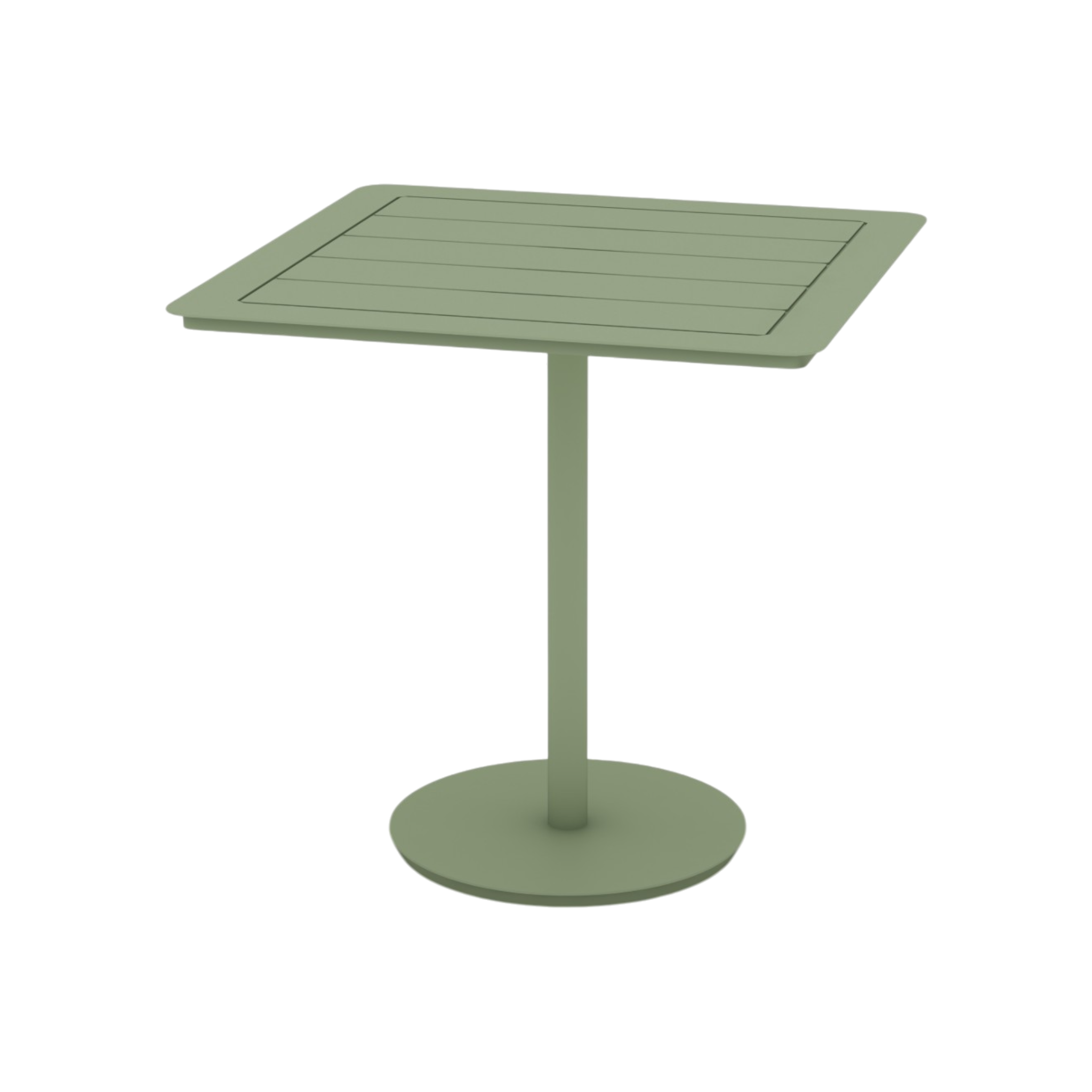 Hudson Cafe Table Square Stem – Olive