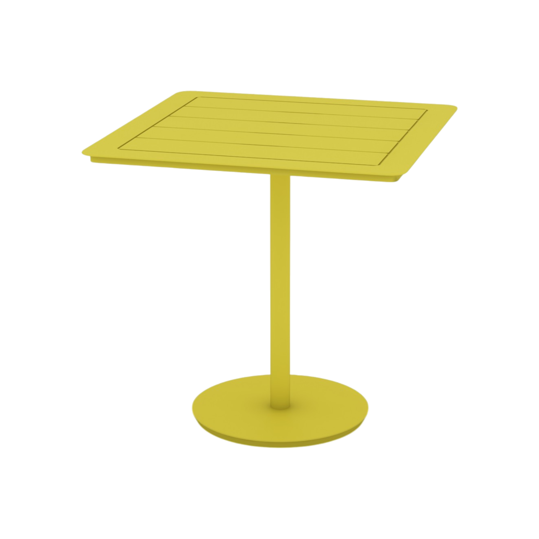 Hudson Cafe Table Square Stem – Yellow