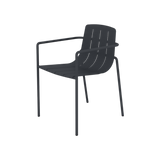 Hudson Dining Chair with Arms – Black