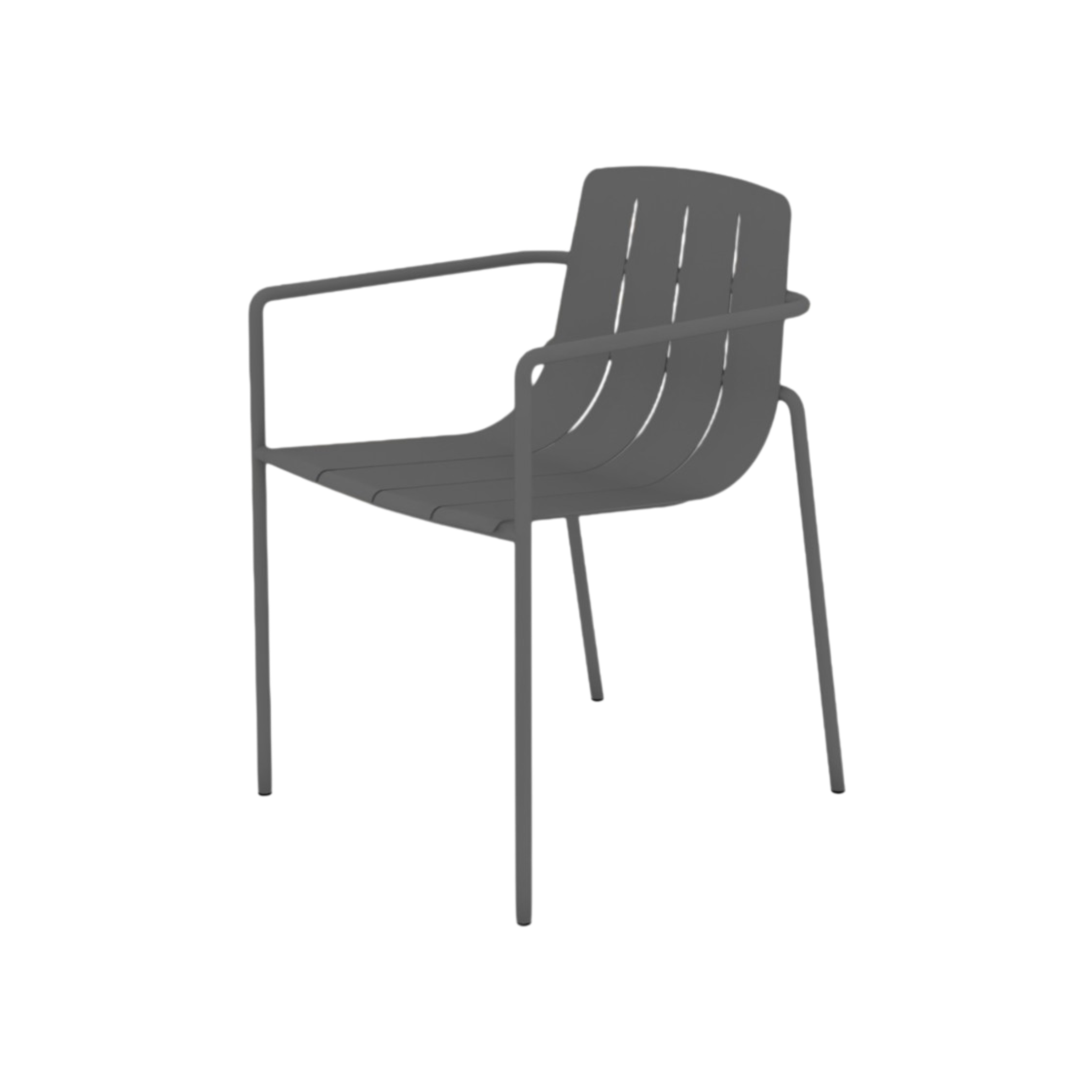 Hudson Dining Chair with Arms – Charcoal