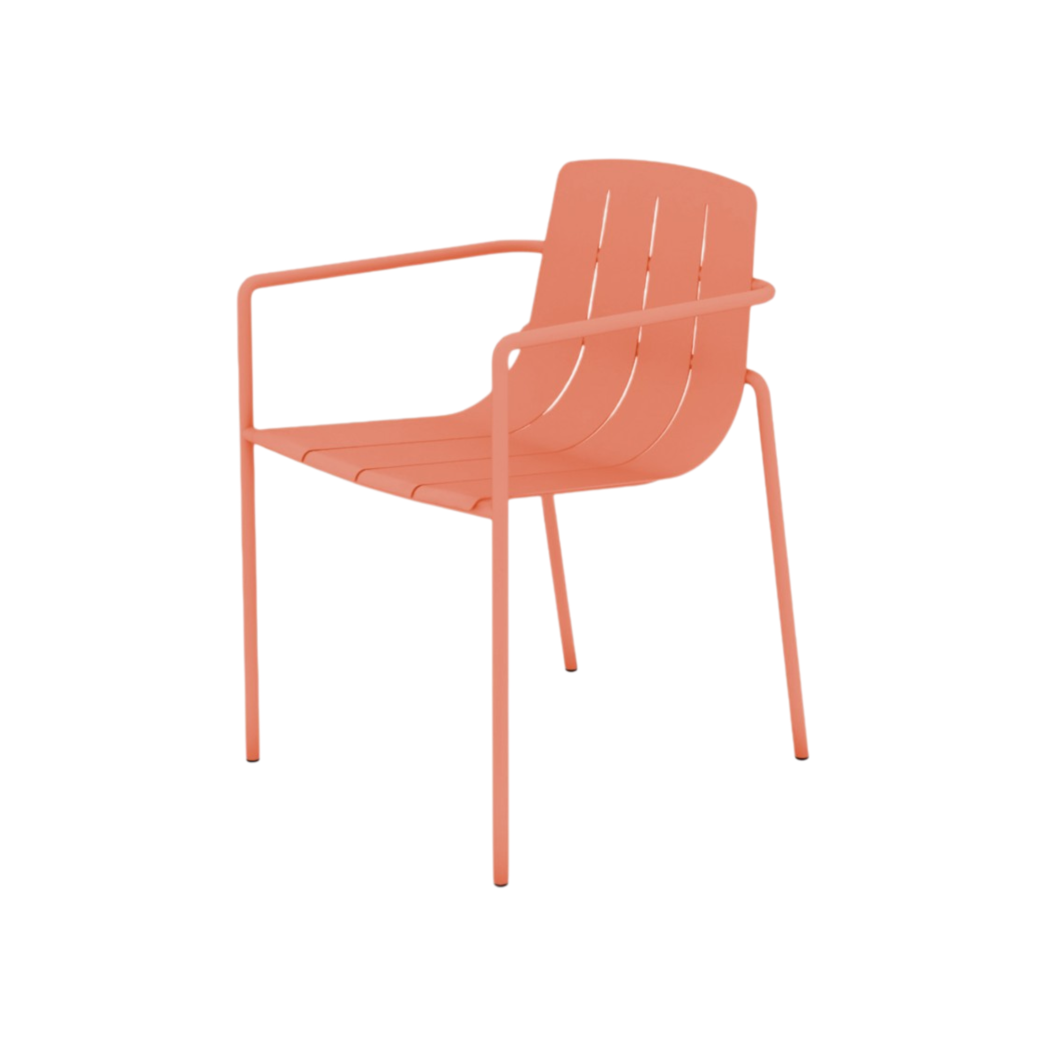Hudson Dining Chair with Arms – Peach